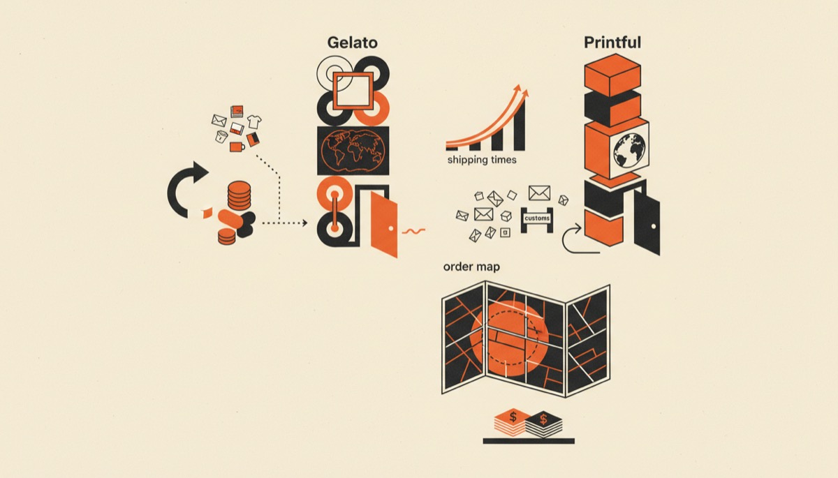 Gelato vs Printful: Best POD for Global Shipping?